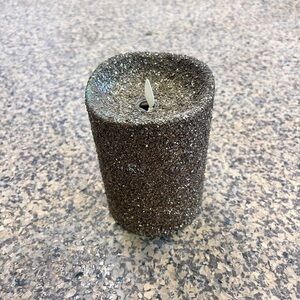 Sparkling Black Flameless Candle